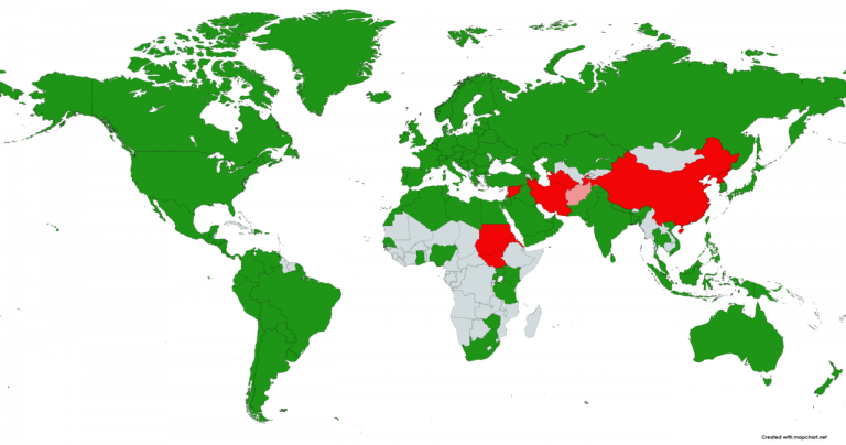 YouTube is currently banned in eight countries.